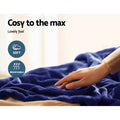 Giselle Electric Blanket Navy Throw 50x60cm Heated