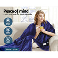 Giselle Electric Blanket Navy Throw 50x60cm Heated