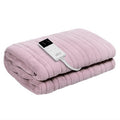 Giselle Electric Heated Blanket Fleece Pink Throw