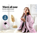 Giselle Electric Heated Blanket Fleece Pink Throw
