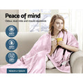 Giselle Electric Heated Blanket Fleece Pink Throw