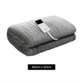 Giselle Electric Blanket Heated Throw Fleece Silver Washable
