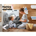 Giselle Electric Blanket Heated Throw Fleece Silver Washable