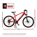 Everfit 26 Inch Electric Bike eBike Mountain Bicycle Built-in Battery 250W