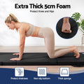 Everfit Gymnastics Mats Folding Exercise Floor Mat Portable 3 Fold Tumbling Mat Black