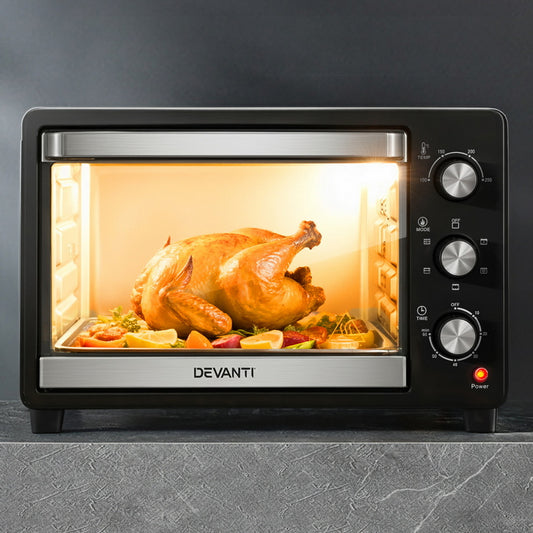 Devanti 30L Convection Oven Air Fryer 1600W Electric