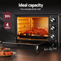 Devanti 30L Convection Oven Air Fryer 1600W Electric