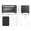 Devanti 45L Convection Oven Air Fryer 1800W Electric