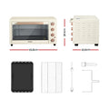 Devanti 60L Convection Oven Air Fryer 2000W Cream