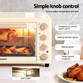 Devanti 60L Convection Oven Air Fryer 2000W Cream