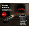 Devanti Electric Fireplace Fire Heater 2000W Stove