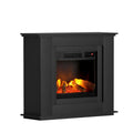 Devanti Electric Fireplace Heater 2000W Black 80cm
