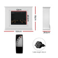 Devanti Electric Fireplace Heater 2000W White