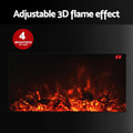 Devanti Electric Fireplace Heater 2000W Black