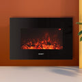 Devanti Electric Fireplace Heater 2000W Black