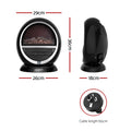 Devanti Electric Fireplace Heater 1500W Flame Effect