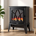 Devanti 2000W Electric Fireplace Heater Stove Freestanding 3D Flame Effect