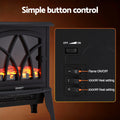 Devanti 2000W Electric Fireplace Heater Stove Freestanding 3D Flame Effect