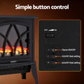 Devanti Electric Fireplace Heater 2000W 3D Flame Freestanding Stove