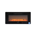Devanti Electric Fireplace Wall Mounted Insert 1800W 3D Flame Remote