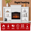 Devanti 2000W Electric Fireplace Heater White