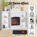 Devanti 2000W Electric Fireplace Heater White