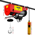 Giantz Electric Hoist Winch 400/800KG 20M Cable Remote Chain Lift