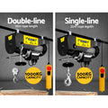 Giantz Electric Hoist Winch 500/1000KG 20M Cable Remote Chain