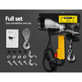 Giantz Electric Hoist Winch 400/800KG 18M Cable Remote Control