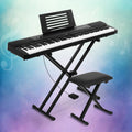 Alpha 88 Keys Digital Piano Keyboard Electric w/ Stand Stool