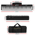 Alpha 88 Keys Foldable Electronic Piano Keyboard Digital w/Bag