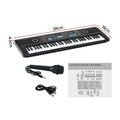 Alpha 61-Key Digital Piano Keyboard Electric Black