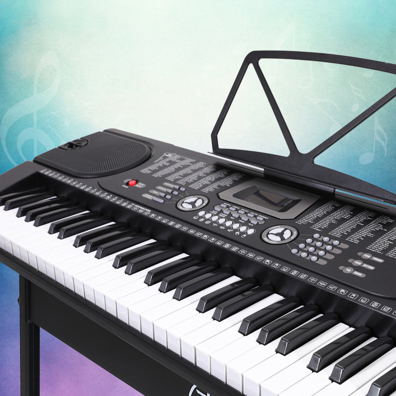 Alpha 61 Key Electronic Piano Keyboard Digital Black w/Stand