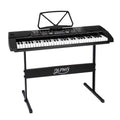 Alpha 61 Key Electronic Piano Keyboard Digital Black w/Stand