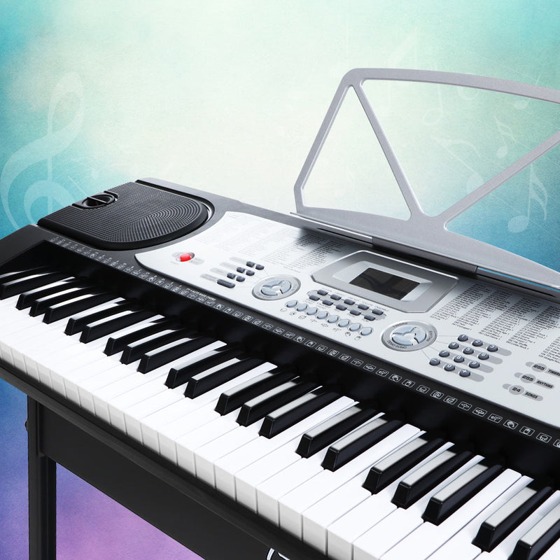 Alpha 61 Key Electronic Piano Keyboard Digital Electric Silver