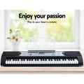 Alpha 61 Keys Digital Piano Keyboard Electric w/ Stand Stool Silver