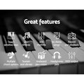 Alpha 61 Keys Digital Piano Keyboard w/ Stand Stool Touch