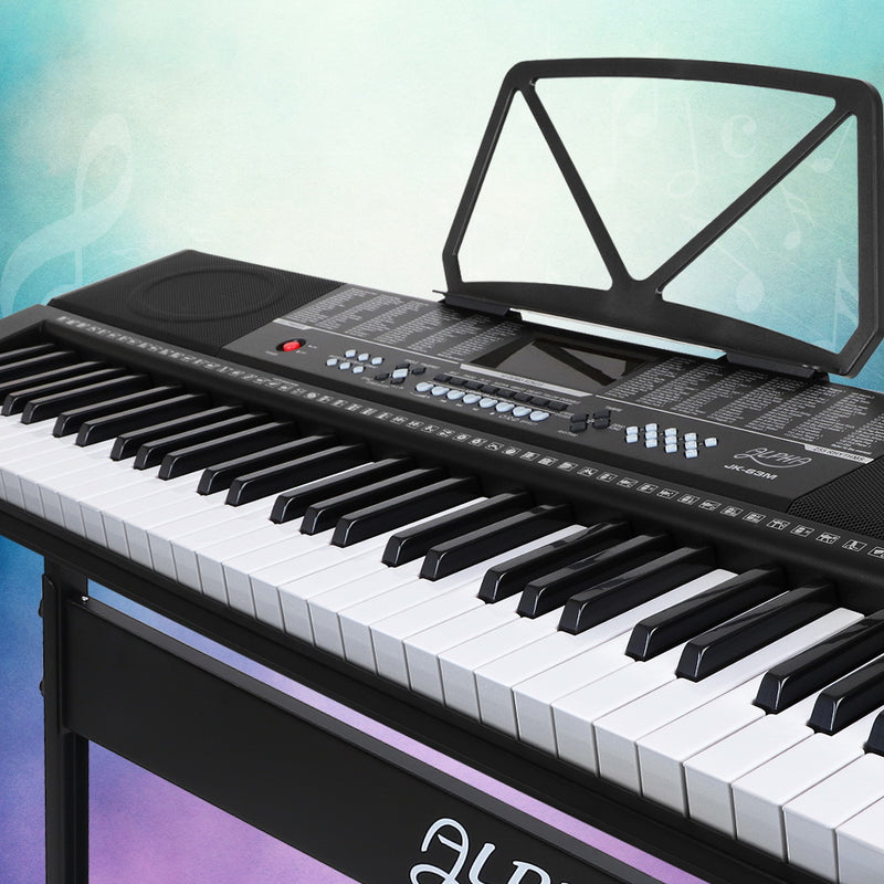Alpha 61 Key Digital Piano Keyboard Electronic w/ Stand Speaker