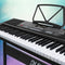 Alpha 61 Key Digital Piano Keyboard Electronic w/ Stand Speaker