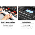 Alpha 61 Key Electronic Piano Keyboard Digital Electric Black