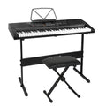 Alpha 61 Key Electronic Piano Keyboard Digital w/ Stand Stool LED