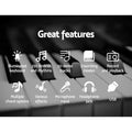 Alpha 61 Key Electronic Piano Keyboard Digital w/ Stand Stool LED