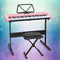Alpha 61 Keys Digital Piano Keyboard Electric Pink w/ Stand