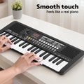 Alpha 37-Key Digital Piano Keyboard Electric Black