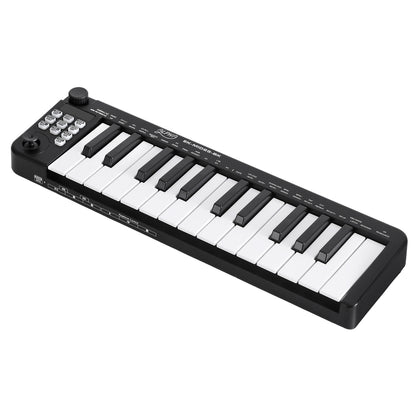 Alpha 25-Key MIDI Keyboard Controller Portable USB Laptop Black