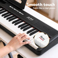Alpha 88 Key Electronic Keyboard Piano Black