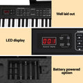Alpha 88 Key Electronic Keyboard Piano Black
