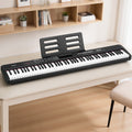 Alpha 88 Key Electronic Keyboard Piano Black