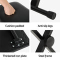 Alpha Piano Stool Adjustable Height Keyboard Seat Black Bench
