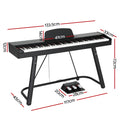 Alpha 88 Keys Electronic Piano Digital Keyboard Semi-Weighted